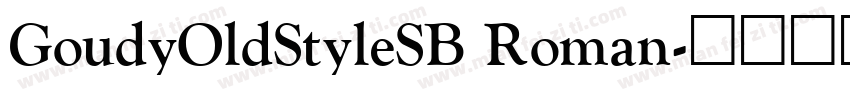 GoudyOldStyleSB Roman字体转换